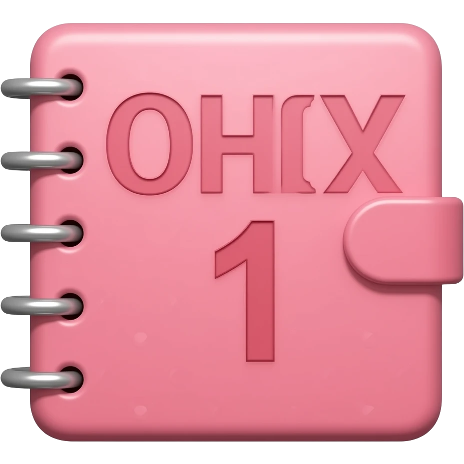 pink journal emoji