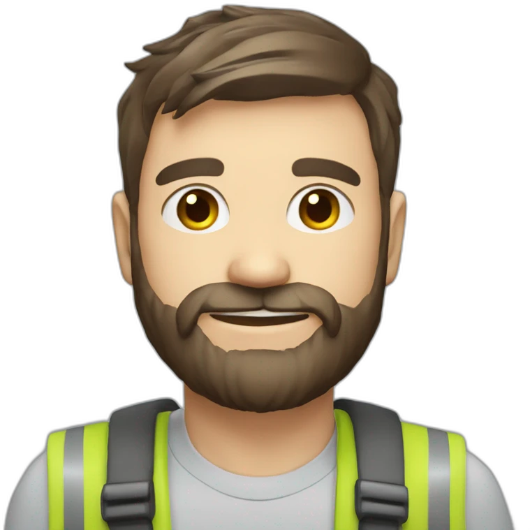 Nate Clark Ohio full stack engineer senior with Beard emoji