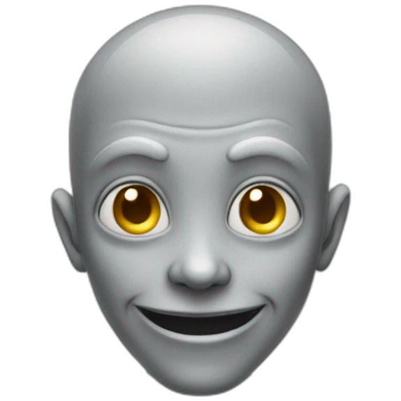 gray-smiling-alien-ios emoji