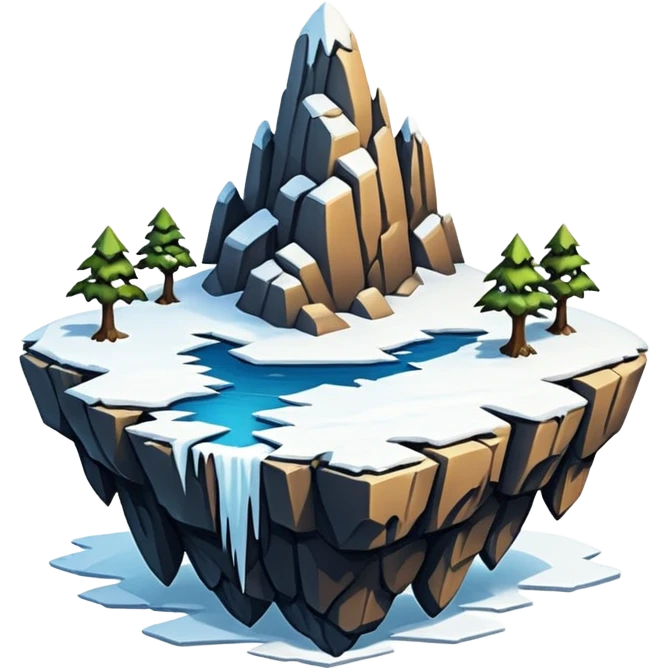 snow flying island emoji
