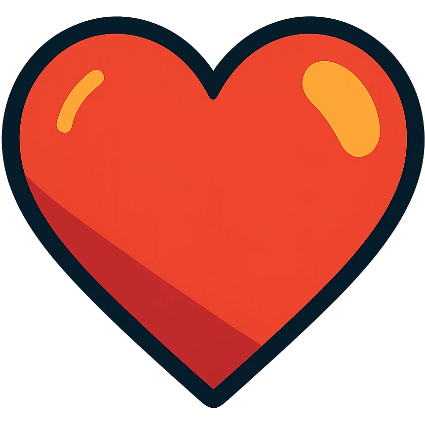 heart symbol representing love emoji