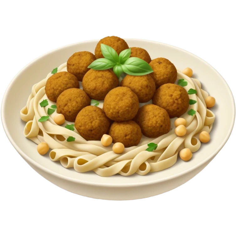 Falafel pasta emoji