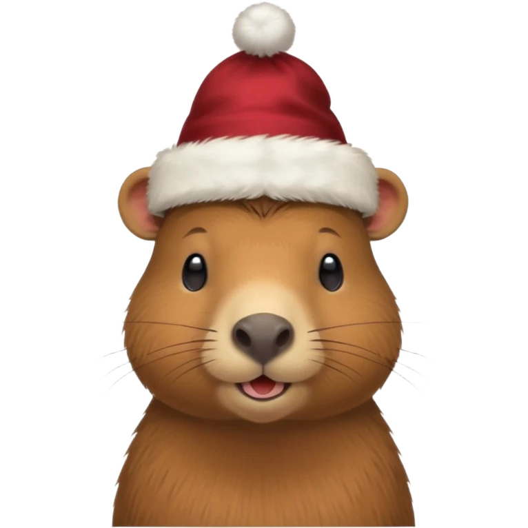 a capybara in a New Year's hat emoji