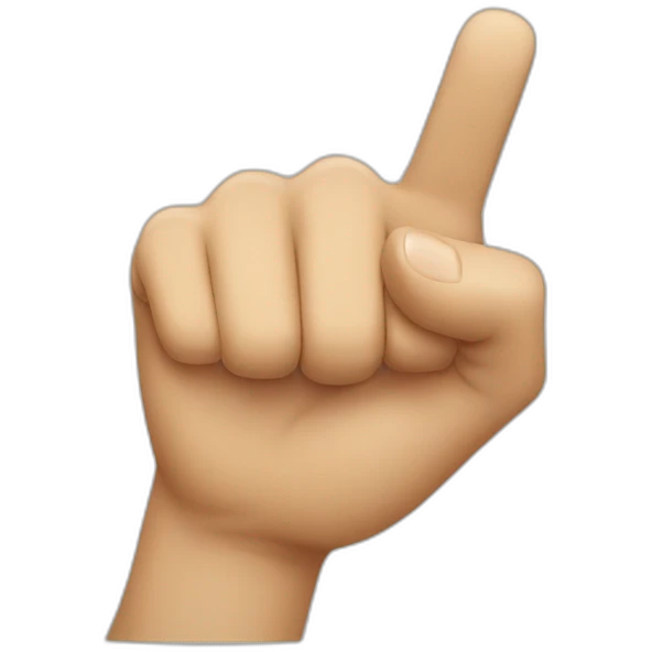 finger pointing emoji