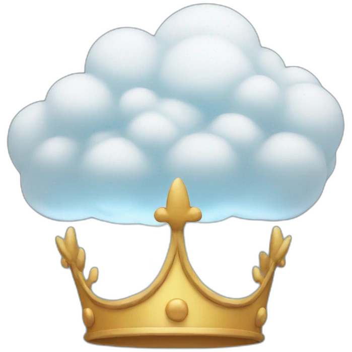 cloud crown emoji