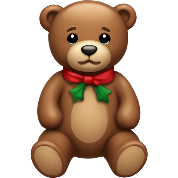 christmas teddy bear  emoji
