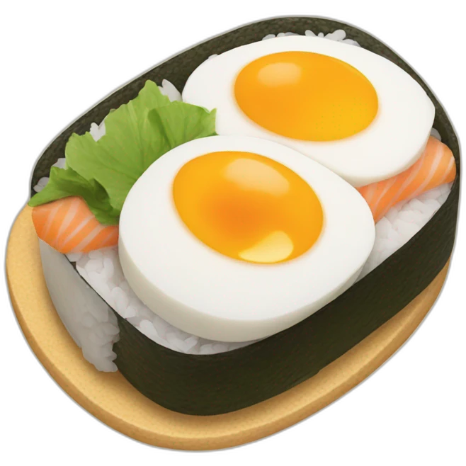 egg sushi emoji