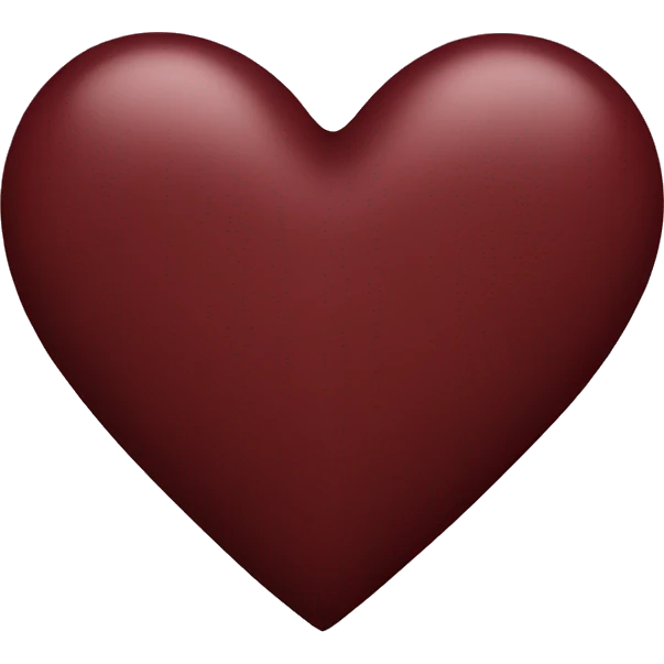 dark red heart emoji