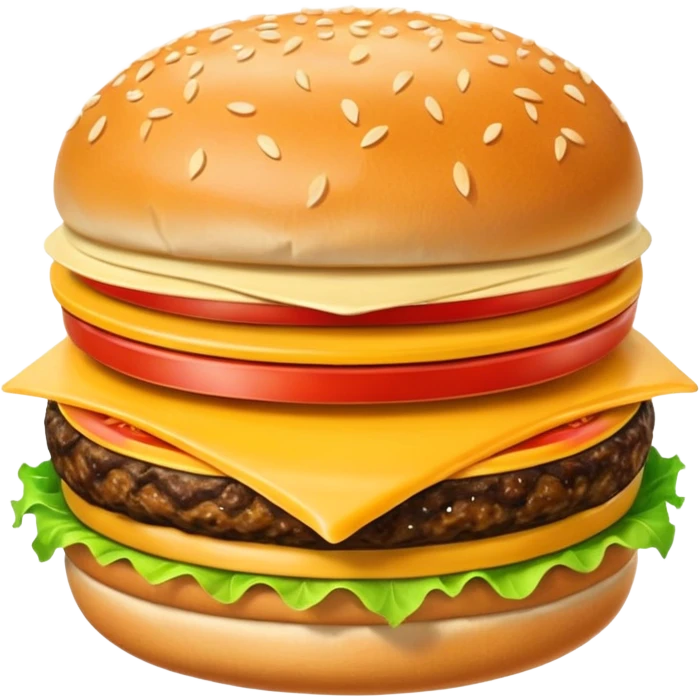 Create an image of a burger pooping up in blue background emoji