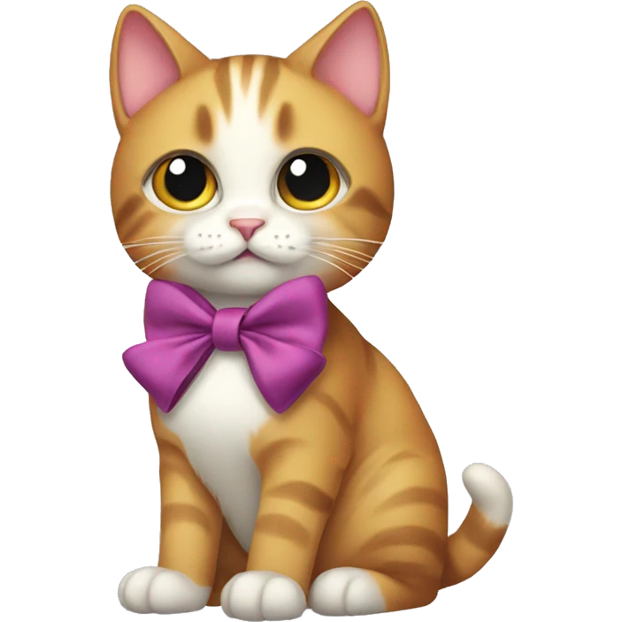 Cat with bow emoji