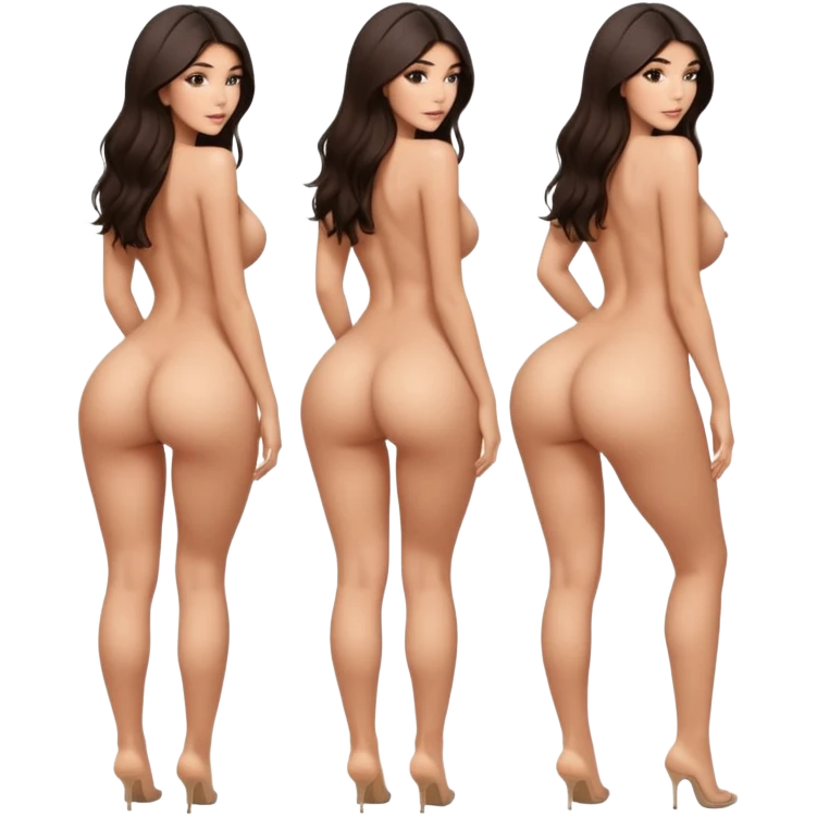 fullbody naked busty Madison Beer pawg buxom nude bending over and spreading her big fat ass wide backview emoji