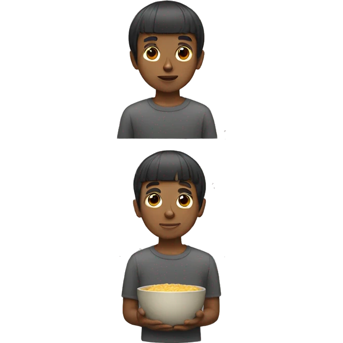 A dude with a bowl cut  emoji