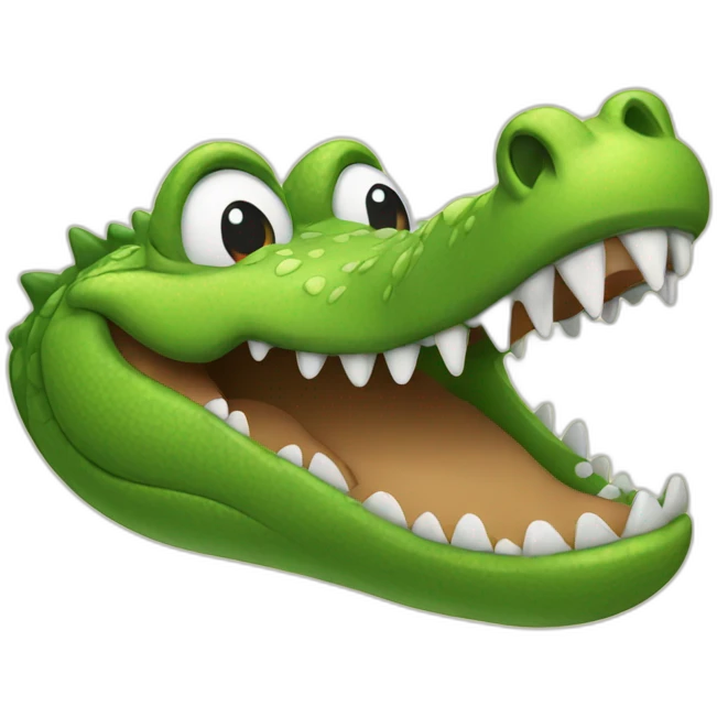 laughing crocodile emoji