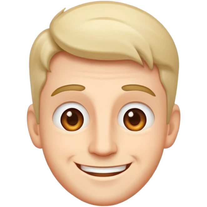 Man face happy emoji