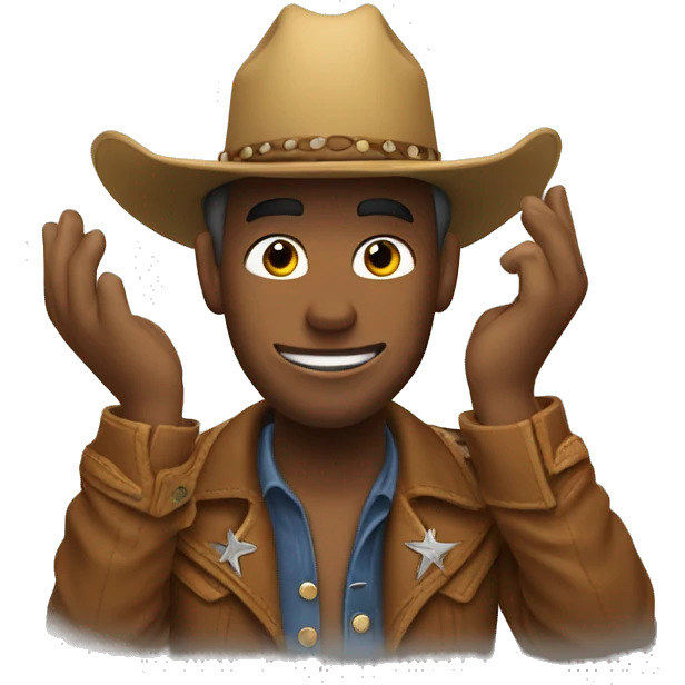 cowboy tipping his hat emoji