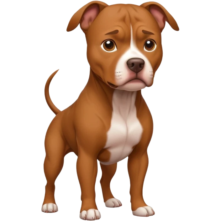 Perro pitbull café completo  emoji