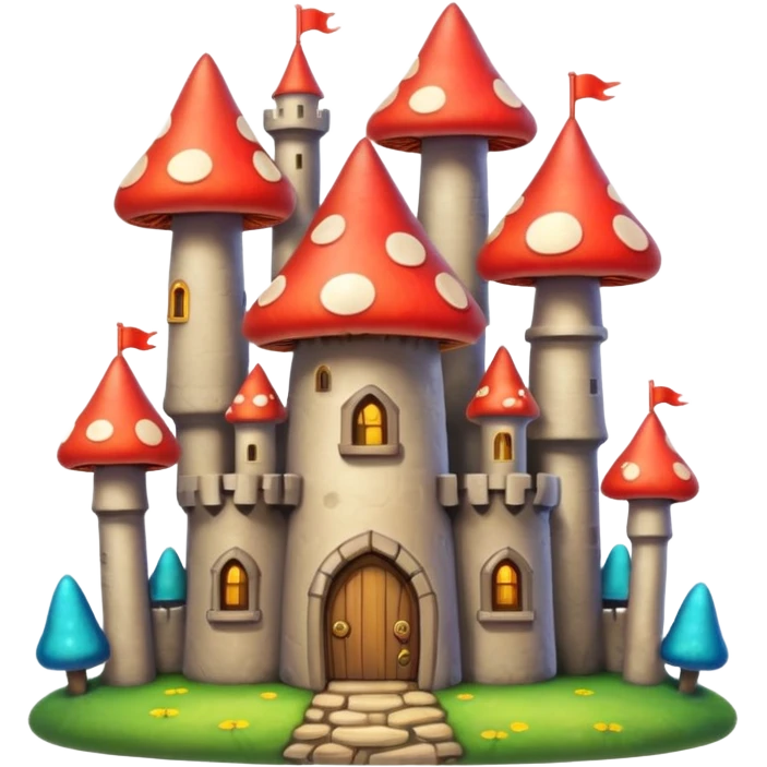 mushroom castle emoji