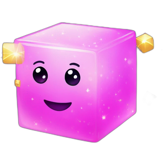 cubes with sparkles emoji