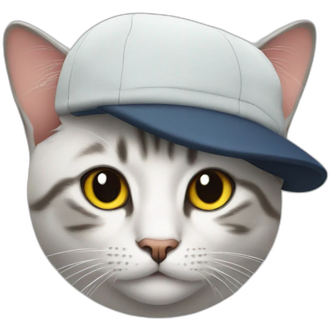 cat with a cap emoji