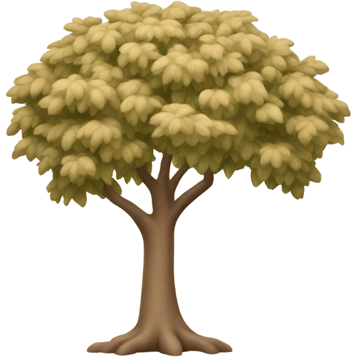 beige tree emoji