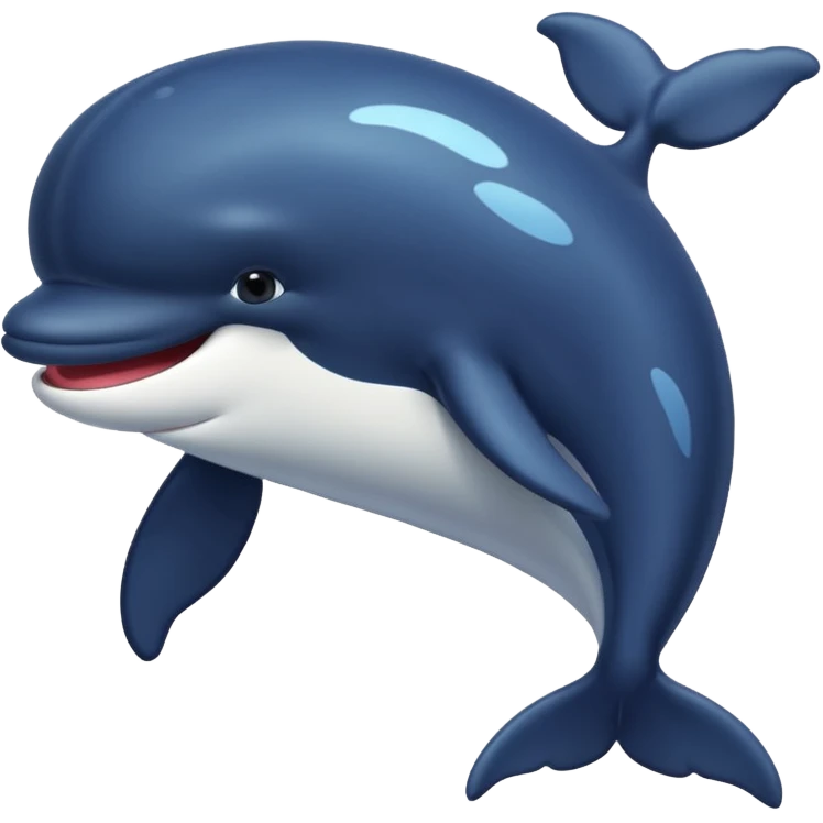 une baleine avec plein de cheveux noirs emoji