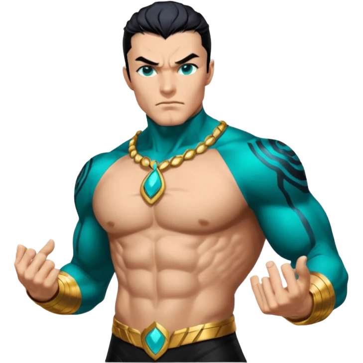 Namor from Black Panther 2, heroic pose emoji