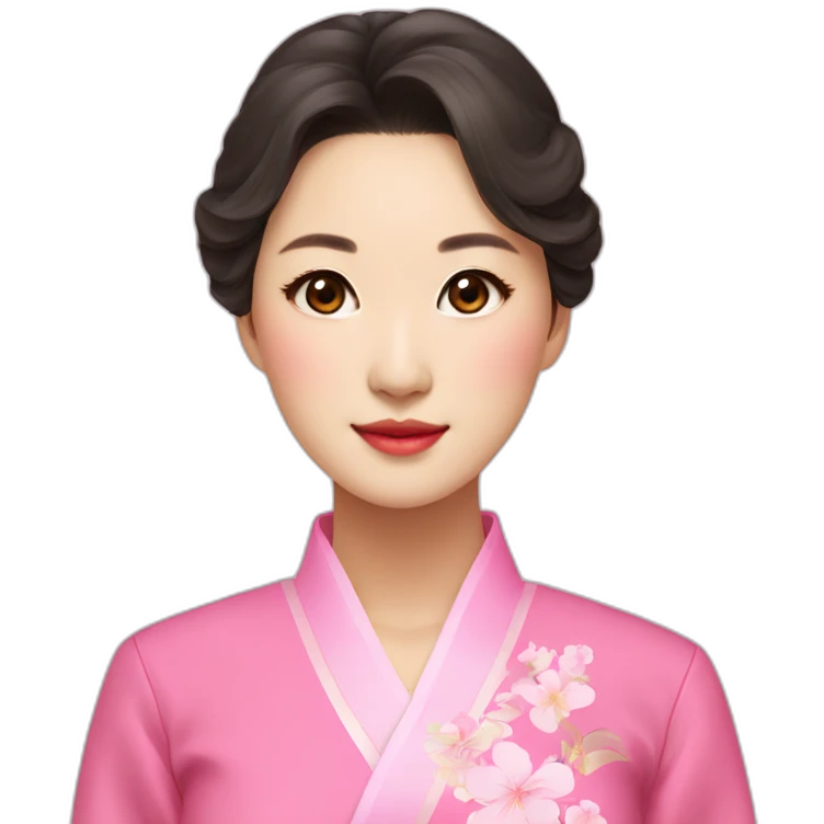 Go Yoon Jung wearing pink ao dai emoji