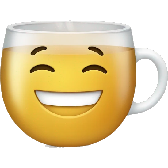 smiling face drinking tea emoji
