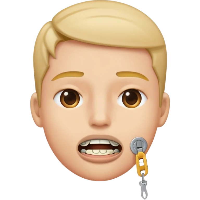 person zipping their mouth closed with a zipper emoji