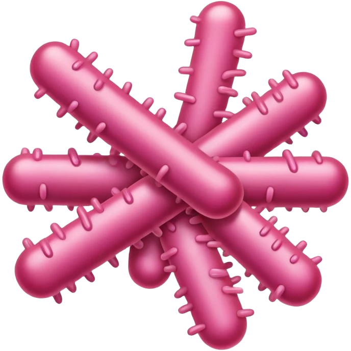 pink bacteria emoji