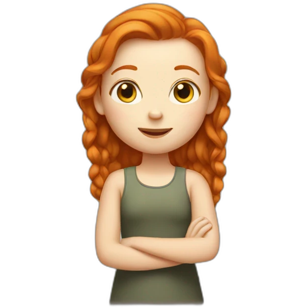 Ginger girl emoji