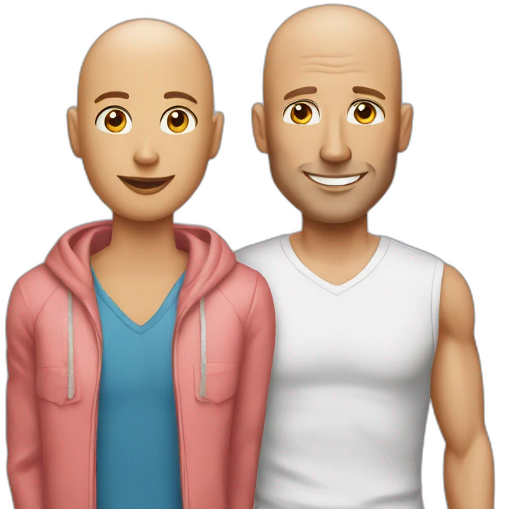 Johnny Sins as an LGBTQ+ couple emoji