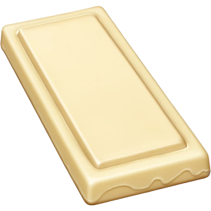White chocolate bar emoji