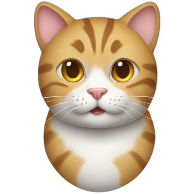 a cat with a mouse emoji