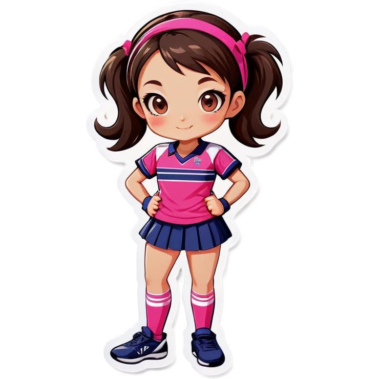 girl in pink sports uniform emoji