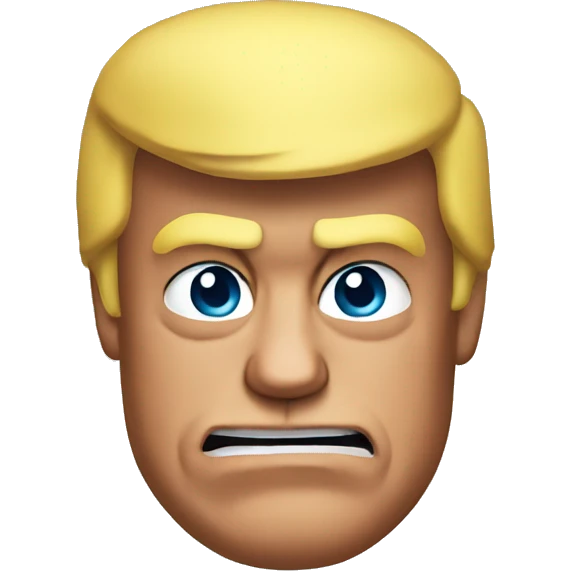 donald trump with muscles emoji