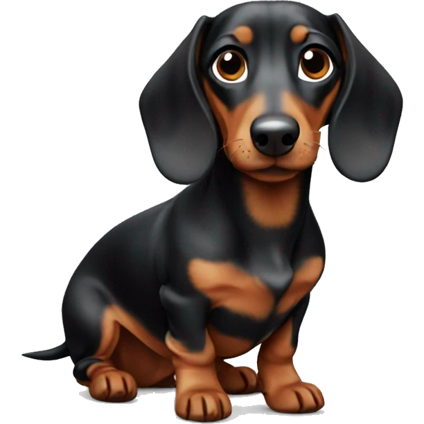 cute dachshund dog emoji