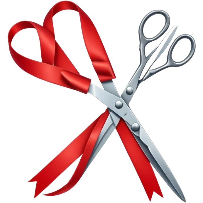 Ribbon cutting  emoji