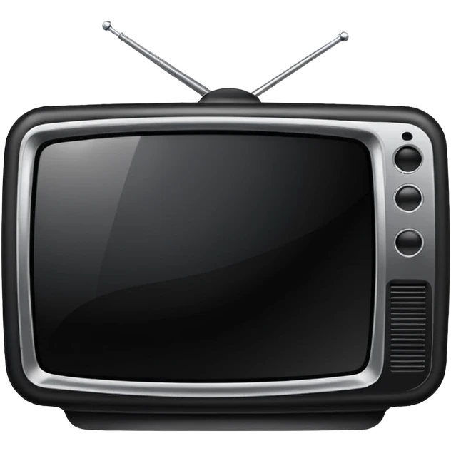 Minimal “TV” sticker  emoji