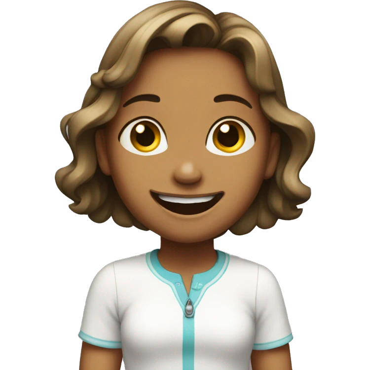 girl is happy emoji
