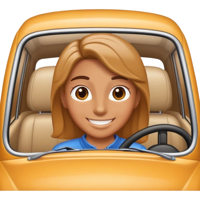 road trip in car emoji