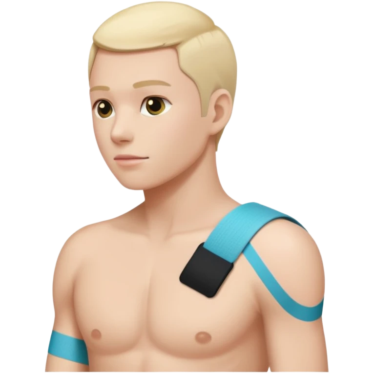 shoulder with kinesio tape (physiotherapy)  emoji