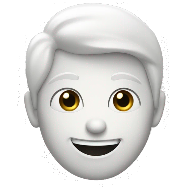 White cute thumbs up emoji