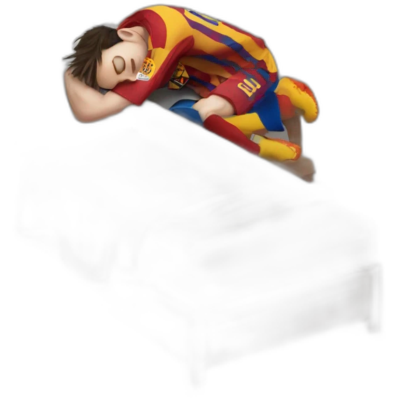 Sleeping messi emoji