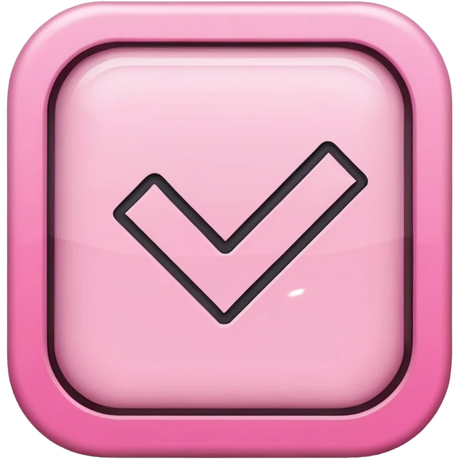 pink done checkbox emoji