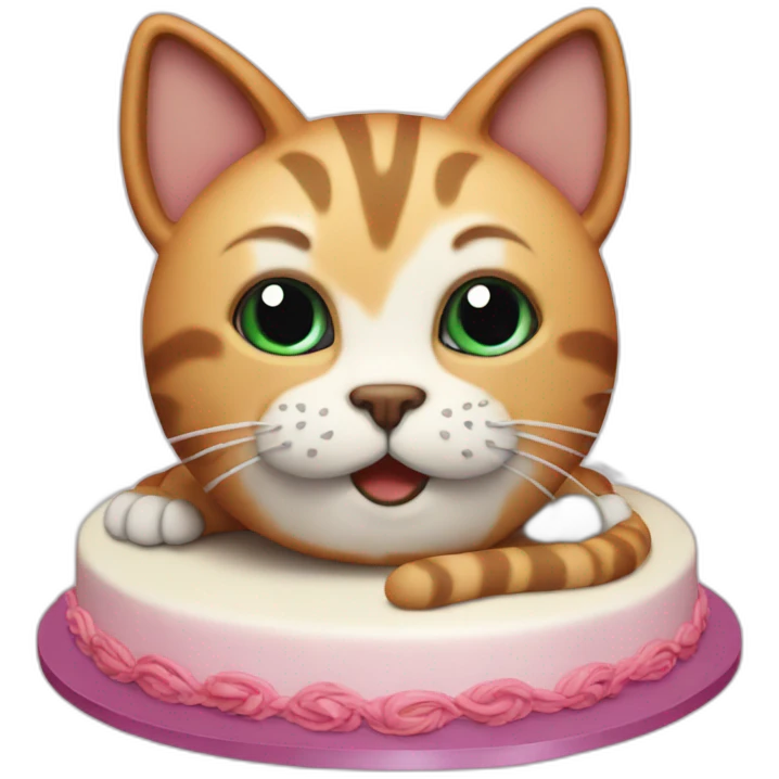 Cat-cake emoji