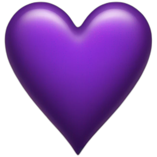 A huge purple heart  emoji