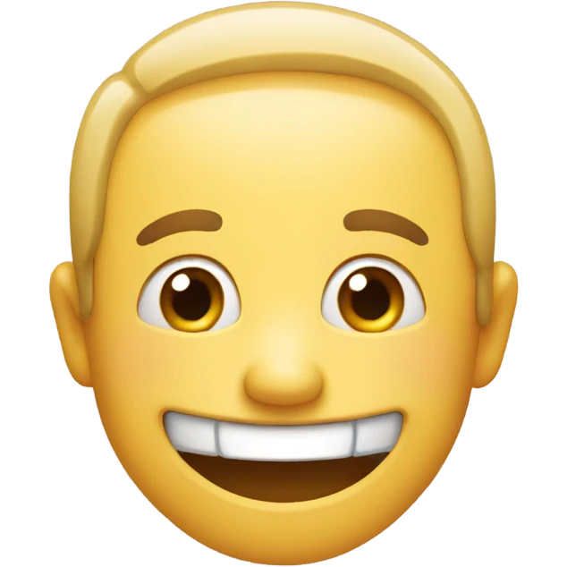 Embarrassed laugh emoji
