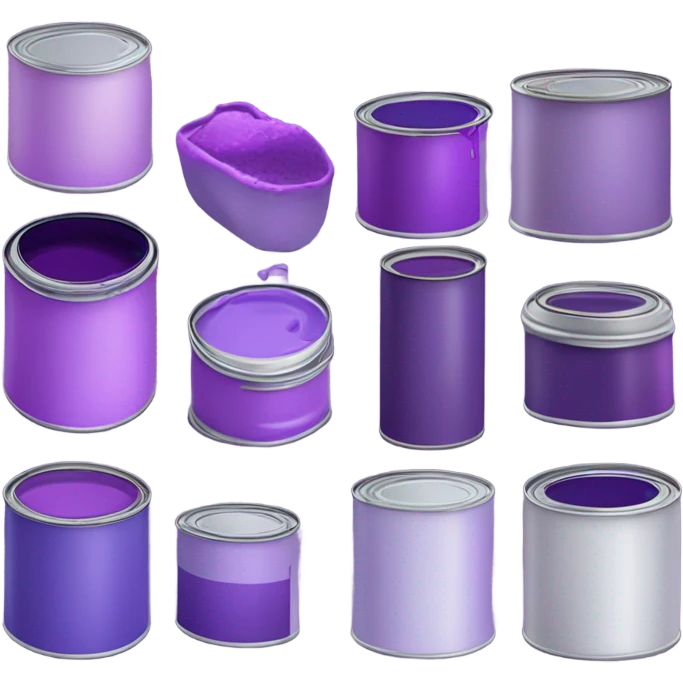 purple paint emoji
