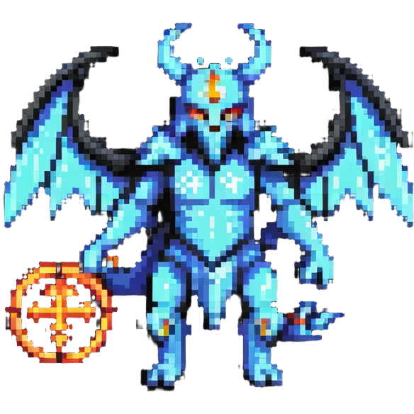 Legendary member badge with mythical creature and special power symbols emoji